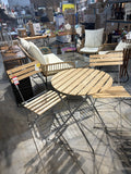 3-Piece Folding Bistro Patio Set with Wood Slat Table & Chairs