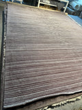9x12 Large Area Rug – Modern Striped Grey & Purple Carpet for Living Room, Bedroom, or Office Floor Décor