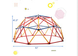 82” Kids Geometric Dome Climber Outdoor Monkey Bars Play Center