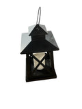 Black 13” Decorative Lantern with LED Light