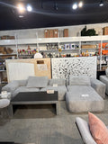 145” Mellow Extra Deep Modular Sectional with Ottoman – Gray