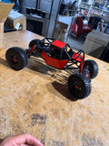 1/10 Scale Metal RC Rock Crawler Chassis Kit – 330mm Wheelbase, Red, No Electronics