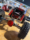 1/10 Scale Metal RC Rock Crawler Chassis Kit – 330mm Wheelbase, Red, No Electronics
