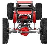 1/10 Scale Metal RC Rock Crawler Chassis Kit – 330mm Wheelbase, Red, No Electronics