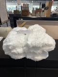 Faux Fur Throw Blanket – White Luxury Plush Soft Cozy Blanket