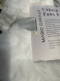 Faux Fur Throw Blanket – White Luxury Plush Soft Cozy Blanket
