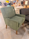 Sage Green Wing Back Fabric Accent Chair – Modern Upholstered Lounge Chair for Living Room