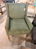 Sage Green Wing Back Fabric Accent Chair – Modern Upholstered Lounge Chair for Living Room
