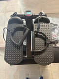 Mini Fitness Stepper with Resistance Bands & Digital Display. Black
