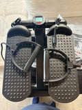 Mini Fitness Stepper with Resistance Bands & Digital Display. Black
