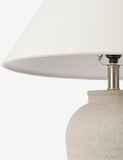 Ceramic Waters Table Lamp with Linen Shade