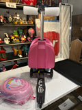 Pink Unicorn Kids Ride-On Scooter Carry-On Luggage Set with Matching Backpack