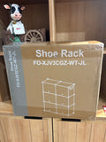 24-Pair Modular Shoe Storage Cabinet with Doors - White - Open Box