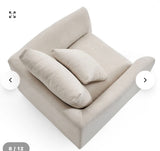 Mario Capasa Feathers Armchair - Modular Lounge Chair Beige