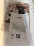 Wooden Hamster Cage Chewproof, 32" Large Hamster Cages and Habitats, Openable Top & 3 Side Acrylic Sheets