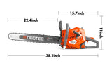 68cc Gas Chainsaw with 22” Bar