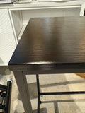 Modern Console Table Narrow Entryway Sofa Table Industrial Hallway Accent Black Wood Finish