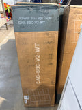 47.2”Drawer Fabric Dresser Storage Tower with Wood Top. White