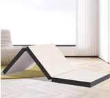 Tri Fold Memory Foam Mattress Twin XL 3 Inch Foldable Floor Mattress Guest Bed Camping Mat