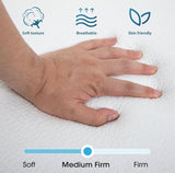 Tri Fold Memory Foam Mattress Twin XL 3 Inch Foldable Floor Mattress Guest Bed Camping Mat