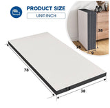 Tri Fold Memory Foam Mattress Twin XL 3 Inch Foldable Floor Mattress Guest Bed Camping Mat