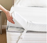 2 Inch Memory Foam Mattress Topper KingCooling Ventilated Removable Washable Cover Non Slip