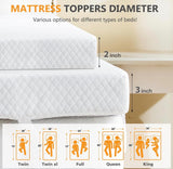 2 Inch Memory Foam Mattress Topper KingCooling Ventilated Removable Washable Cover Non Slip