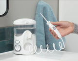 Ultra Water Flosser Countertop Oral Irrigator 10 Pressure Settings 7 Tips White Dental Cleaner