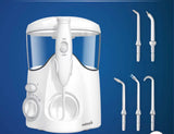 Ultra Water Flosser Countertop Oral Irrigator 10 Pressure Settings 7 Tips White Dental Cleaner