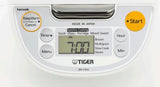 5.5 Cup Micom Rice Cooker and Warmer with Steaming Tray Programmable Multi Function White