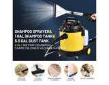 Wet Dry Shop Vacuum Carpet & Upholstery Cleaner with 4L Detergent Tank HEPA Filter