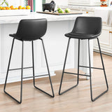 30” Black PU Leather Cushioned Bar Stools with Metal Frame $15 Each