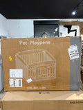 24” 4 Panel Dog Playpen Indoor Outdoor Puppy Exercise Pen with Locking Gate Small Medium Dogs