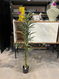 46” Tall Faux Cypress Tree in Pot Liner Plant Artificial Tree for Home Decor Artificial Plants