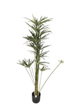 46” Tall Faux Cypress Tree in Pot Liner Plant Artificial Tree for Home Decor Artificial Plants
