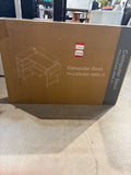 40” Reversible L-Shaped Gaming Desk with LED Lights, USB Charging & Storage Shelves