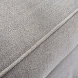 Lemons & Me Grey Linen 3 - Seater Feathers Chubby Sofa Couch Sectional