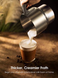 Stainless Steel Electric Milk Frother & Milk Steamer for Lattes Cappuccinos Hot Chocolate Coffee