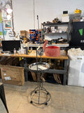 Rolling Bird Play Stand with Feeding Station & Toy Hook