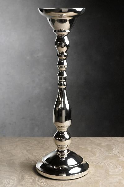 Galt Silver Plated Pillar Candle Holder Tabletop Display