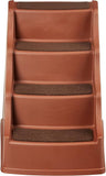 4-Step Pet Stairs for Dogs & Cats – Cocoa Brown – 23”L x 14”W x 20”H