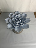 Ceramic Galt International 8.07-in Blue Indoor or Outdoor Artificial Chrysanthemum Flowers