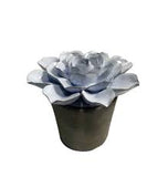 Ceramic Galt International 8.07-in Blue Indoor or Outdoor Artificial Chrysanthemum Flowers