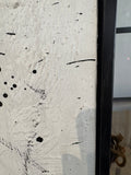 Abstract Splatter Canvas Wall Art – Modern Black & White Statement 78”W x 60”H x 1.5”D