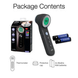No Touch 3-in-1 Thermometer, Measures Forehead, Liquid and Food Temps, Professional Accuracy and Color Coded Fever Guidance for Babies, Kids, Toddlers and Adults