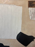 Large Modern Abstract Canvas Wall Art 79”W x 60”H Framed Neutral Textured Painting