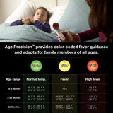 No Touch 3-in-1 Thermometer, Measures Forehead, Liquid and Food Temps, Professional Accuracy and Color Coded Fever Guidance for Babies, Kids, Toddlers and Adults