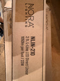 2ft L-Line 1 Light Aluminum Linear Ceiling Light - NLIN-210 3000k - Black