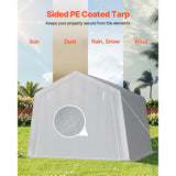 6ft by 6ft Heavy-Duty Portable Outdoor Storage Shed / Waterproof Garage Shelter