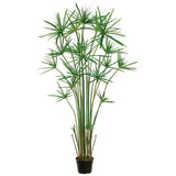 46” Tall Faux Cypress Tree in Pot Liner Plant Artificial Tree for Home Decor Artificial Plants